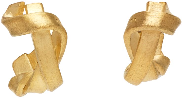 Completedworks Gold Braid Earrings