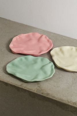 Completedworks - Object 21 Set Of Three Ceramic Plates - Pink