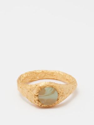Completedworks - Resin & 14kt Gold-vermeil Ring - Mens - Gold
