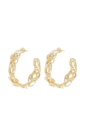 Completedworks squiggle hoop earrings - Gold