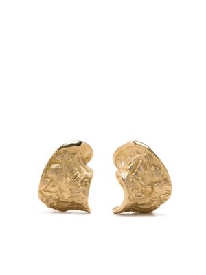 Completedworks Whirl twisted stud earrings - Gold