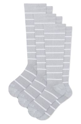 COMRAD 3-Pack Knee Highs in Htrgrywt