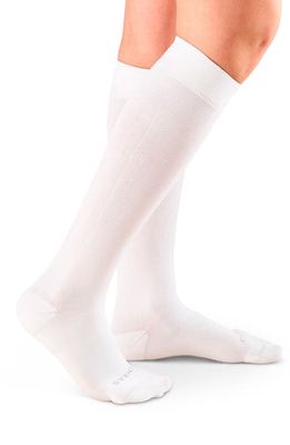 COMRAD Assorted 3-Pack Tab Compression Knee High Socks in Black/rose/white