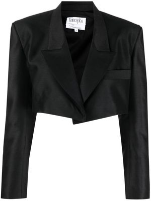 CONCEPTO cropped tailored blazer - Black