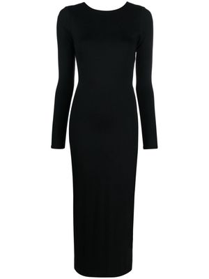 CONCEPTO cut-out gathered maxi dress - Black