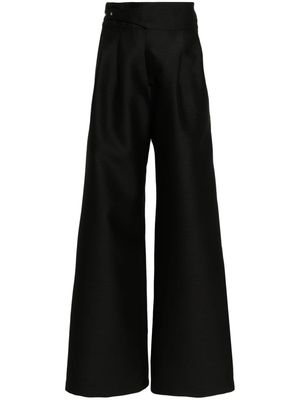CONCEPTO Leyla high-waist straight-leg trousers - Black