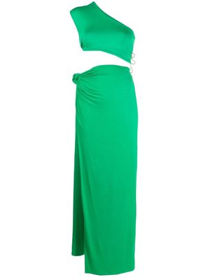 CONCEPTO one-shoulder two-piece maxi dress - Green
