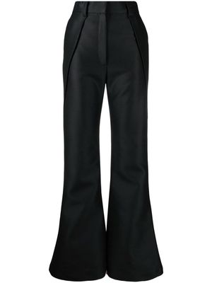 CONCEPTO tailored-cut flared trousers - Black