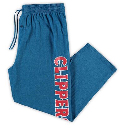 CONCEPTS SPORT Men's Royal LA Clippers Big & Tall Quest Fleece Pants