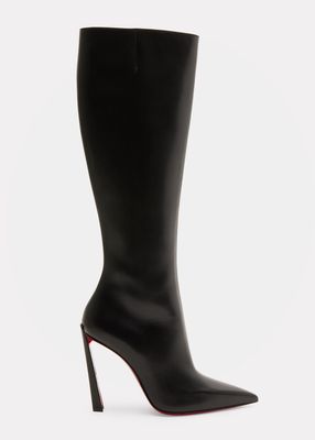 Condora Leather Red Sole Knee Boots