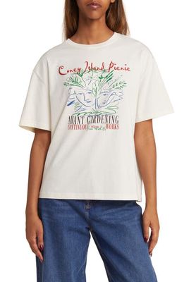 CONEY ISLAND PICNIC Grow With Us Graphic T-Shirt in Coconut Milk