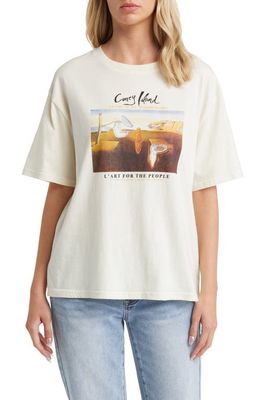 CONEY ISLAND PICNIC L'Art Organic Cotton Graphic T-Shirt in Coconut Milk
