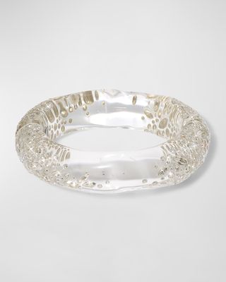 Confetti Crystal Lucite Hinge Bracelet