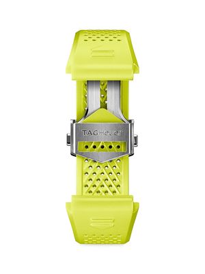 Connected Calibre E4 Rubber 22MM Watch Strap - Yellow