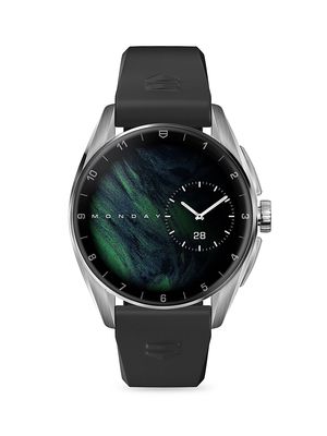 Connected Calibre E4 Stainless Steel & Rubber Smart Watch/42MM - Black - Black