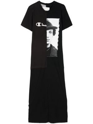 Conner Ives graphic-print cotton maxi dress - Black