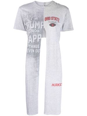 Conner Ives Kylie wrap T-shirt - Grey