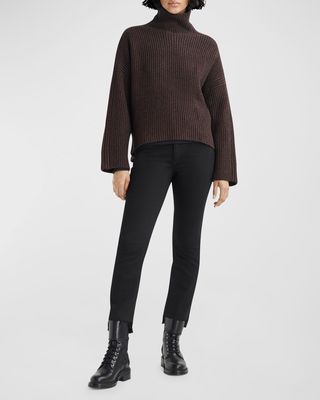 Connie Ribbed Turtleneck Sweater
