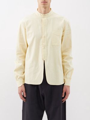 Connor Mcknight - Stand-collar Cotton-canvas Shirt - Mens - Cream
