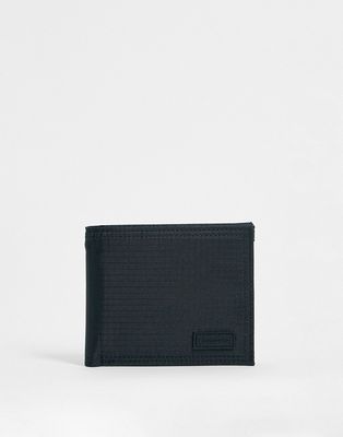 Consigned nylon wallet in black