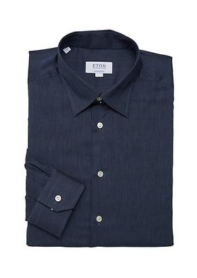 Contemporary Fit Solid Flannella Dress Shirt