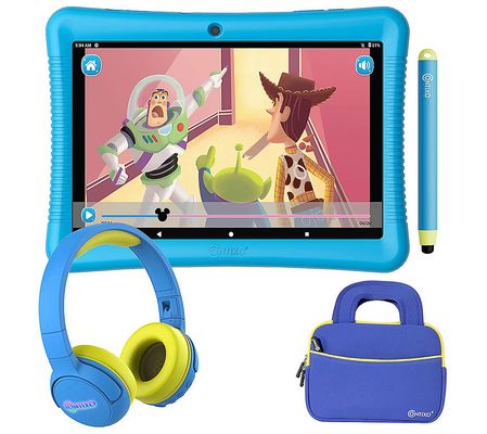 Contixo 10" Kids Tablet Bundle 64GB, Headphones Bag & Stylus