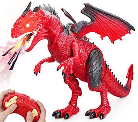 Contixo DR3 Remote-Control Walking Dragon Red D inosaur