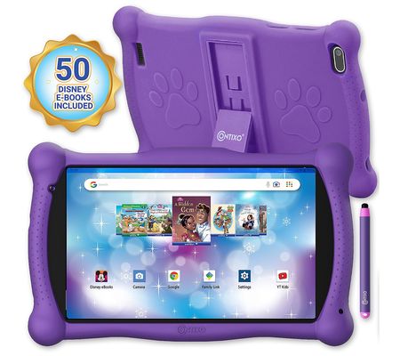 Contixo V10 7" IPS Kids Tablet 32GB, 50 Disney eBooks & Stylus