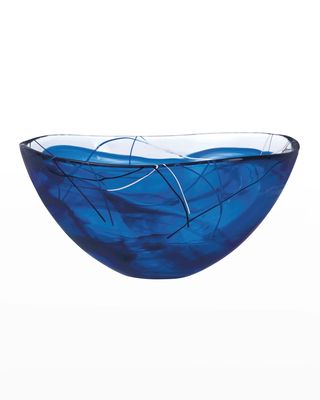 Contrast Large Bowl, Blue