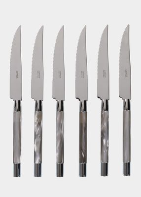 Conty 6-Piece Steak Knives, Grey