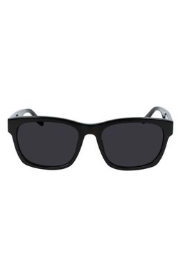 Converse All Star® 56mm Rectangle Sunglasses in Black/Black