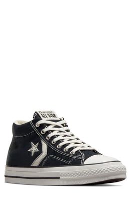 Converse All Star® Star Player 76 Mid Top Sneaker in Black/Vintage White/Egret