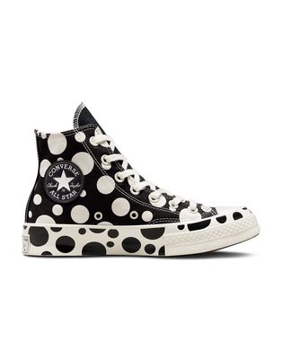 Converse Chuck 70 Hi Spots And Dots canvas sneakers in black