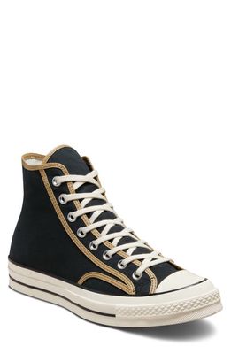 Converse Chuck 70 High Top Sneaker in Black/Nomad Khaki/Egret