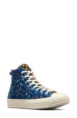 Converse Chuck Taylor All Star 70 High Top Sneaker in Black/Red/Blue