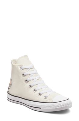 Converse Chuck Taylor All Star 70 High Top Sneaker in Egret/Cheeky Coral/Black