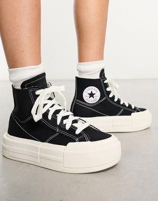 Converse Chuck Taylor All Star Cruise Hi platform sneakers in black-White