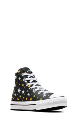 Converse Chuck Taylor All Star High Top Platform Sneaker in Black/Silver/Gold