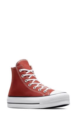 Converse Chuck Taylor All Star Lift High Top Platform Sneaker in Ritual Red/White/Black