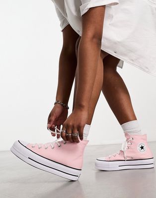 Converse Chuck Taylor All Star Lift platform sneakers in pink