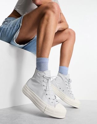 Converse Chuck Taylor All Star Lift sneakers in triple white
