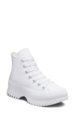 Converse Chuck Taylor All Star Lugged High Top Sneaker in White/Egret/Black