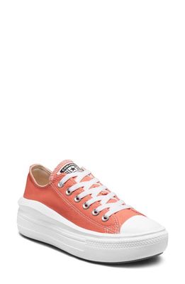 Converse Chuck Taylor All Star Move Low Top Platform Sneaker in Bright Madder/White/White