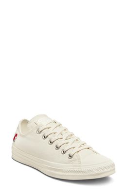Converse Chuck Taylor All Star Oxford Sneaker in Egret/Egret/Sunrise Pink