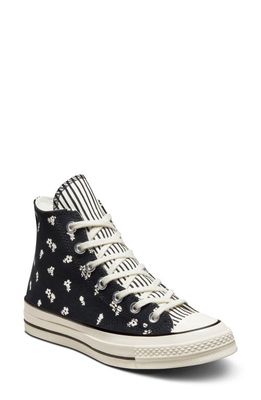 Converse Chuck Taylor® All Star® 70 Hi Sneaker in Black/Egret/Egret
