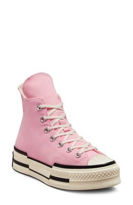 Converse Chuck Taylor® All Star® 70 Plus High Top Sneaker in Sunrise Pink/Egret/Black