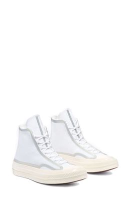 Converse Chuck Taylor® All Star® Chuck 70 Tape Seam Platform Sneaker in White/Egret/Black