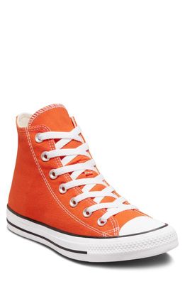 Converse Chuck Taylor® All Star® High Top Sneaker in Orange/White/Black