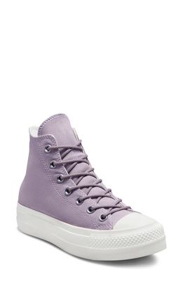 Converse Chuck Taylor® All Star® Lift High Top Platform Sneaker in Lilac/Vapor Violet/Egret