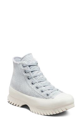 Converse Chuck Taylor® All Star® Lugged 2.0 Striped Knit Sneaker in Gravel/Egret/Egret